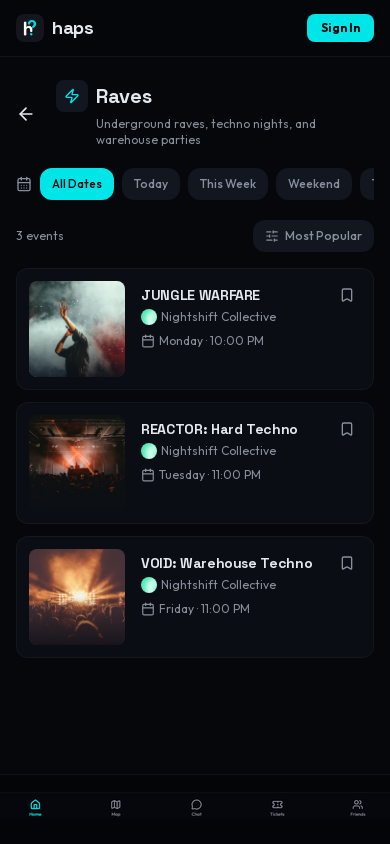 Raves category feed